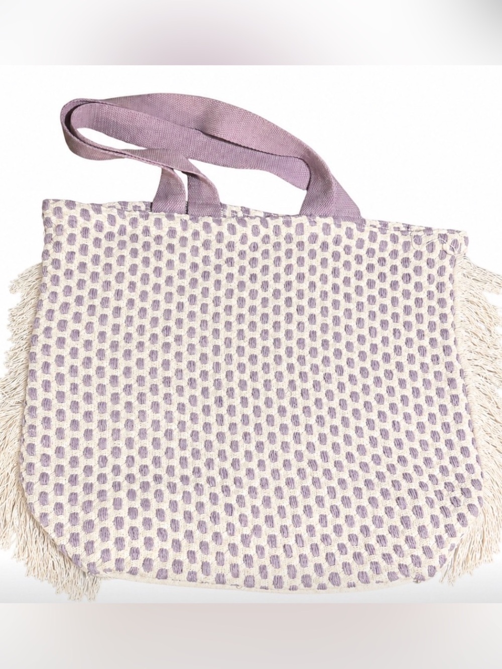 Boho Chic Cottagecore French Market Italian Countryside Textured Woven Tote Bag